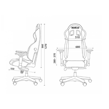 Silla Sparco Gaming Grip Negro/Azul 2019 5