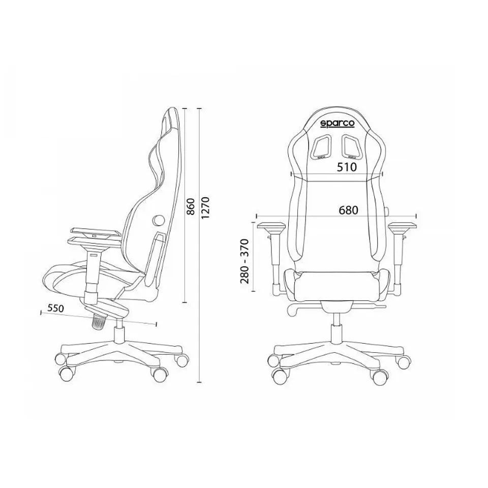 Silla Sparco Gaming Grip Negro/Azul 2019 5