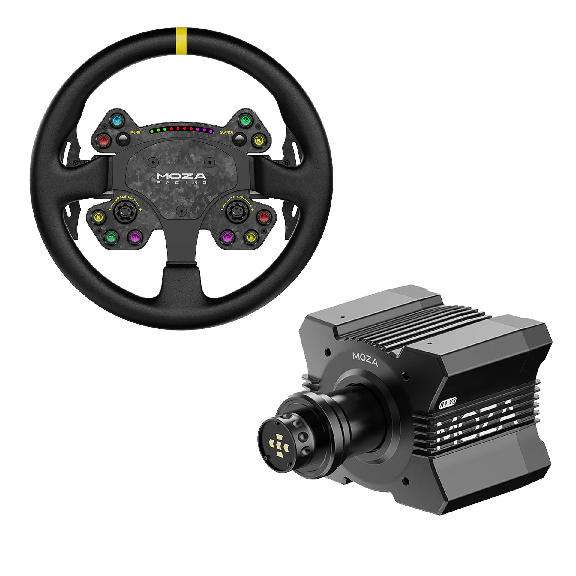Pack Moza R9 V3 + Volante RS V2 2