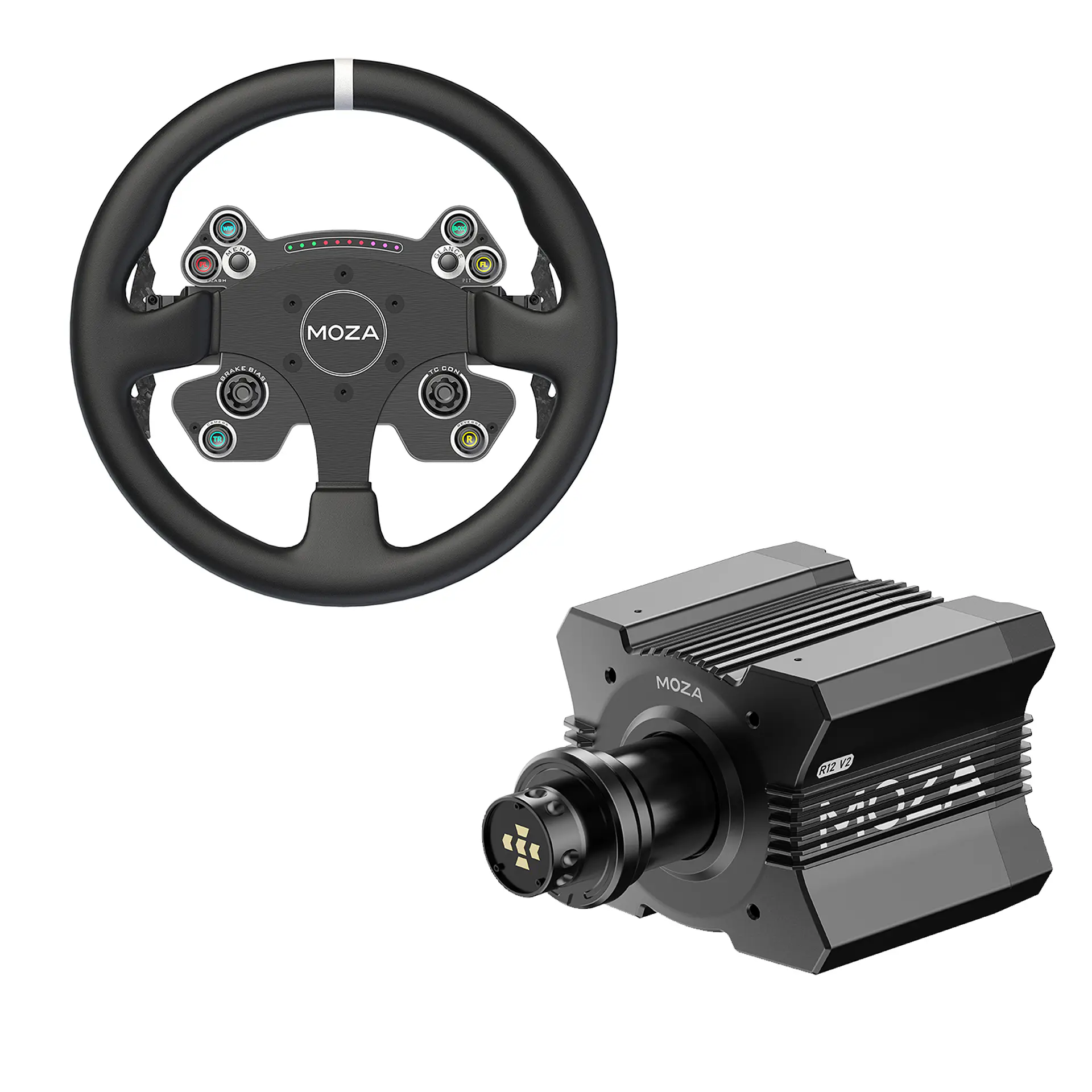 Pack Moza R12 V2+ Volante CS V2P 2