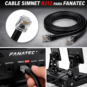 Cable Simnet RJ12 Fanatec 2