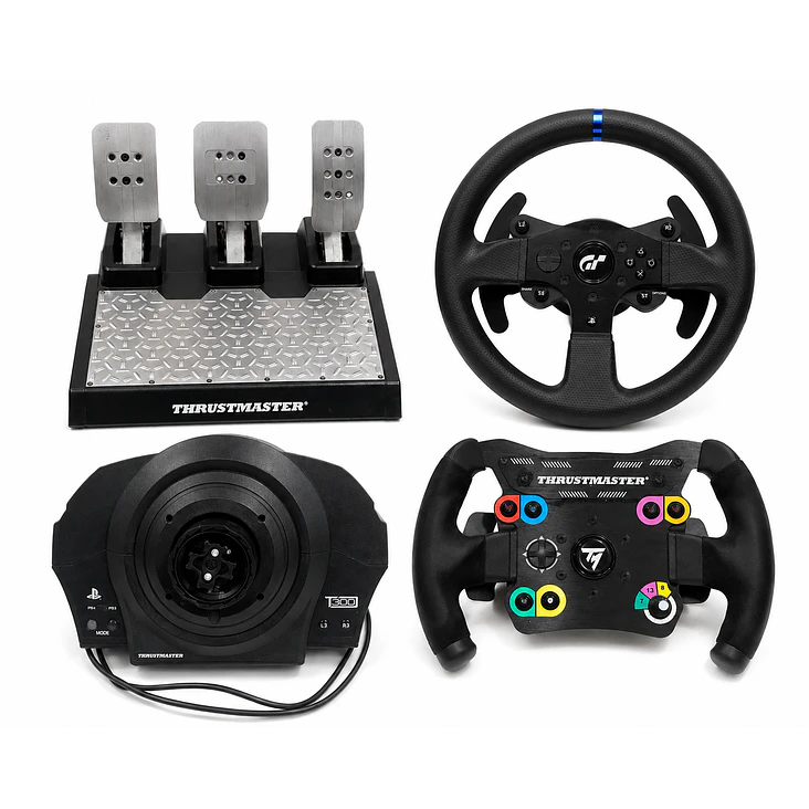 Thrustmaster T300 RS + Pedales T-LCM + Volante Open Wheel Add-On 1