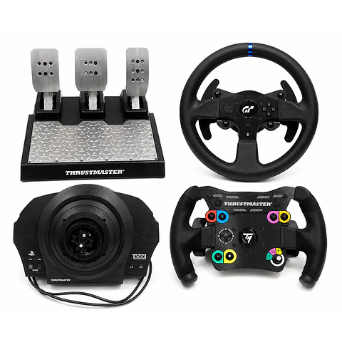 Thrustmaster T300 RS + Pedales T-LCM + Volante Open Wheel Add-On
