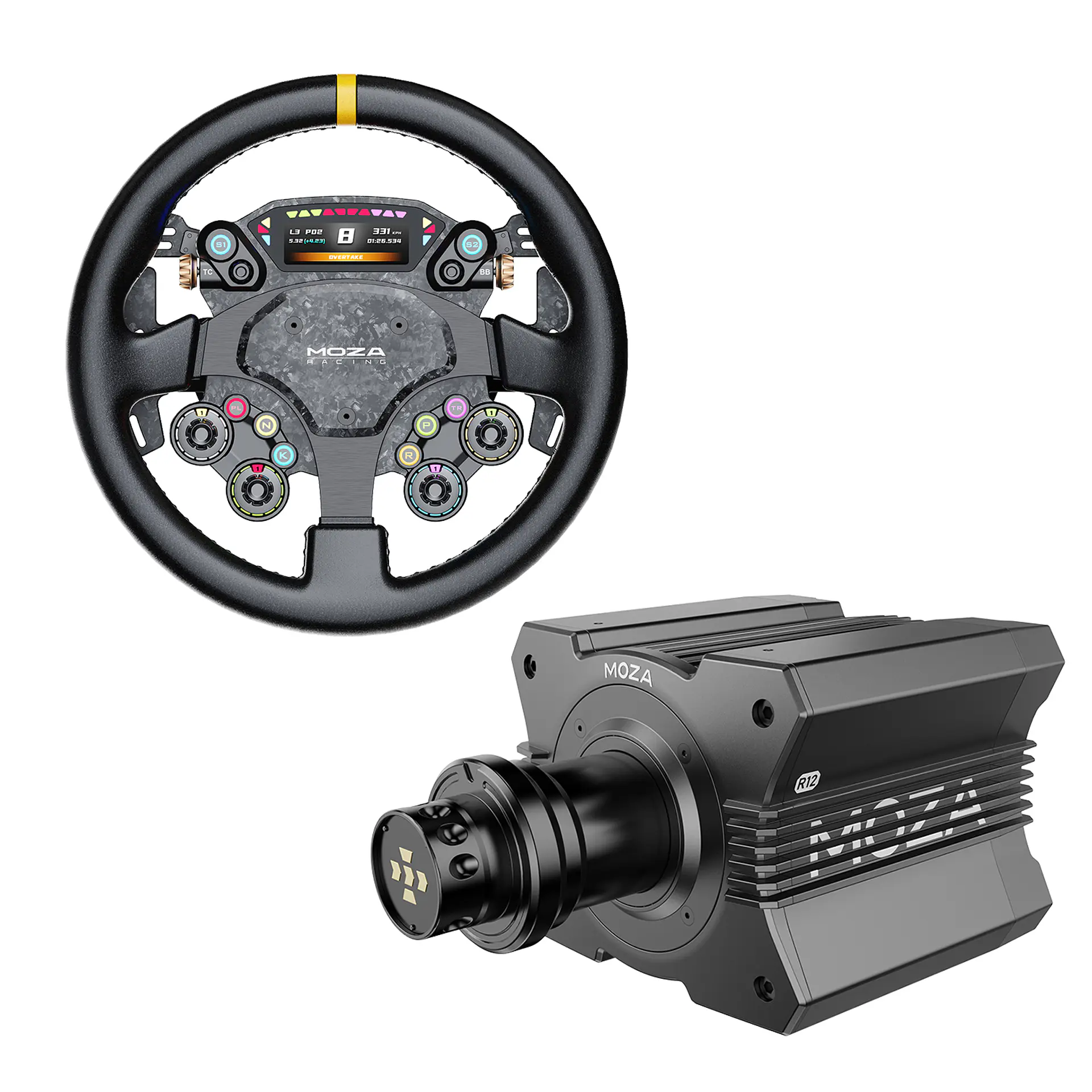 Pack Moza R12 + Volante CS PRO 1
