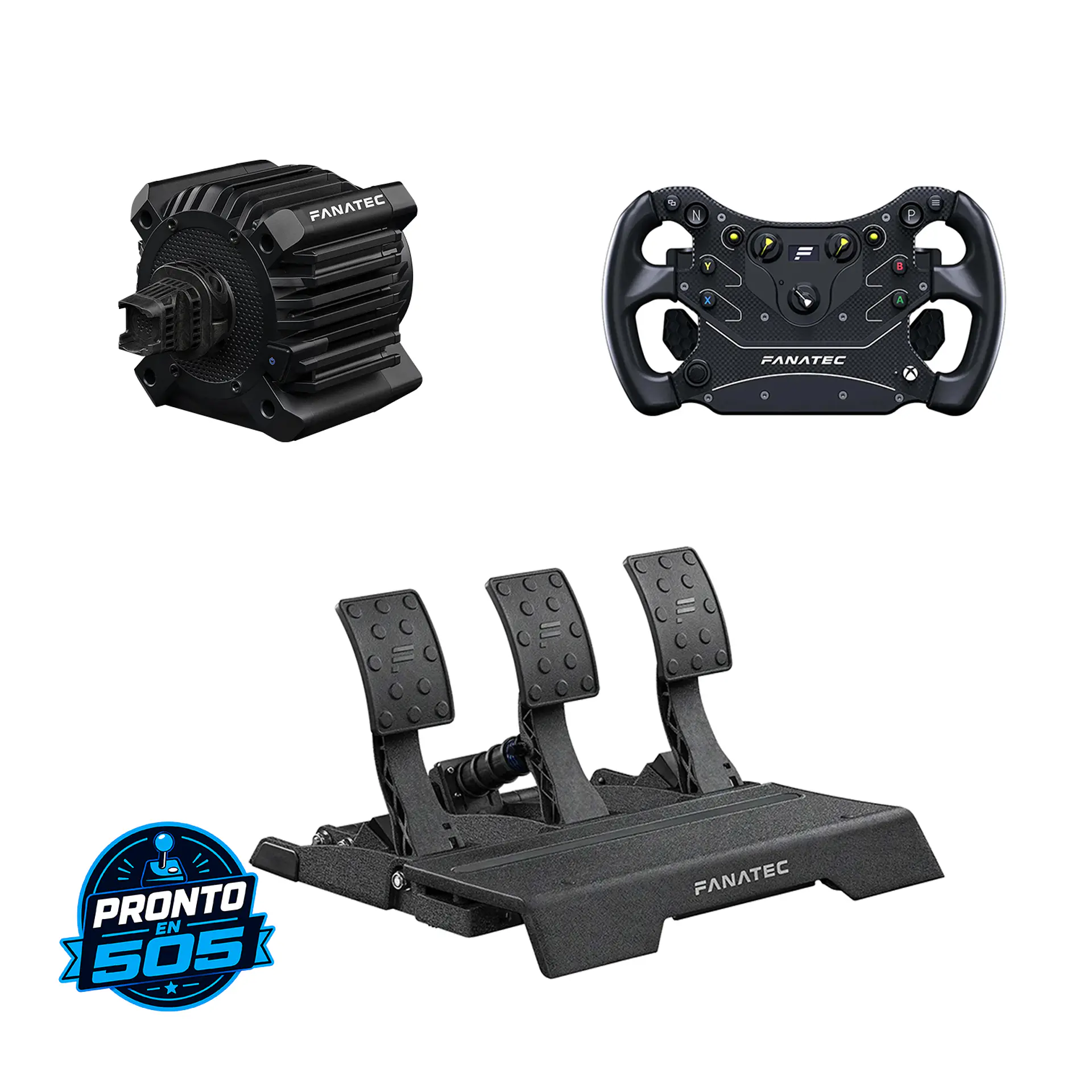 Pack Fanatec Gran Turismo DD Pro 8 Nm + CSL GT3 + Pedales CSL Elite V2 1