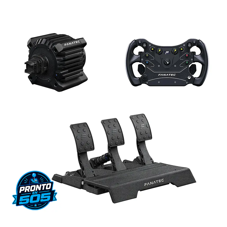Pack Fanatec Gran Turismo DD Pro 8 Nm + CSL GT3 + Pedales CSL Elite V2 1