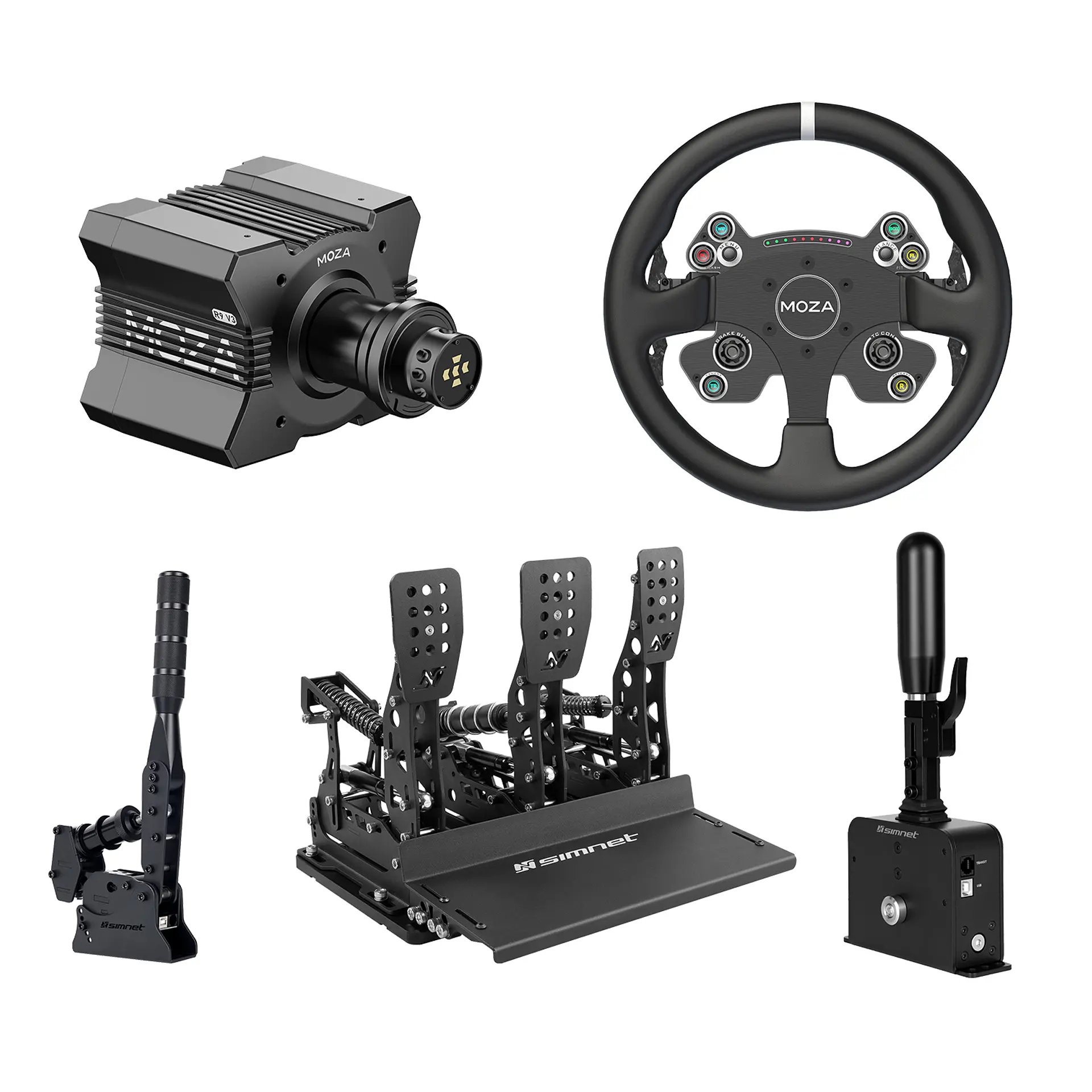 Pack MOZA R9 V3 & SimNet Rally Pro 1