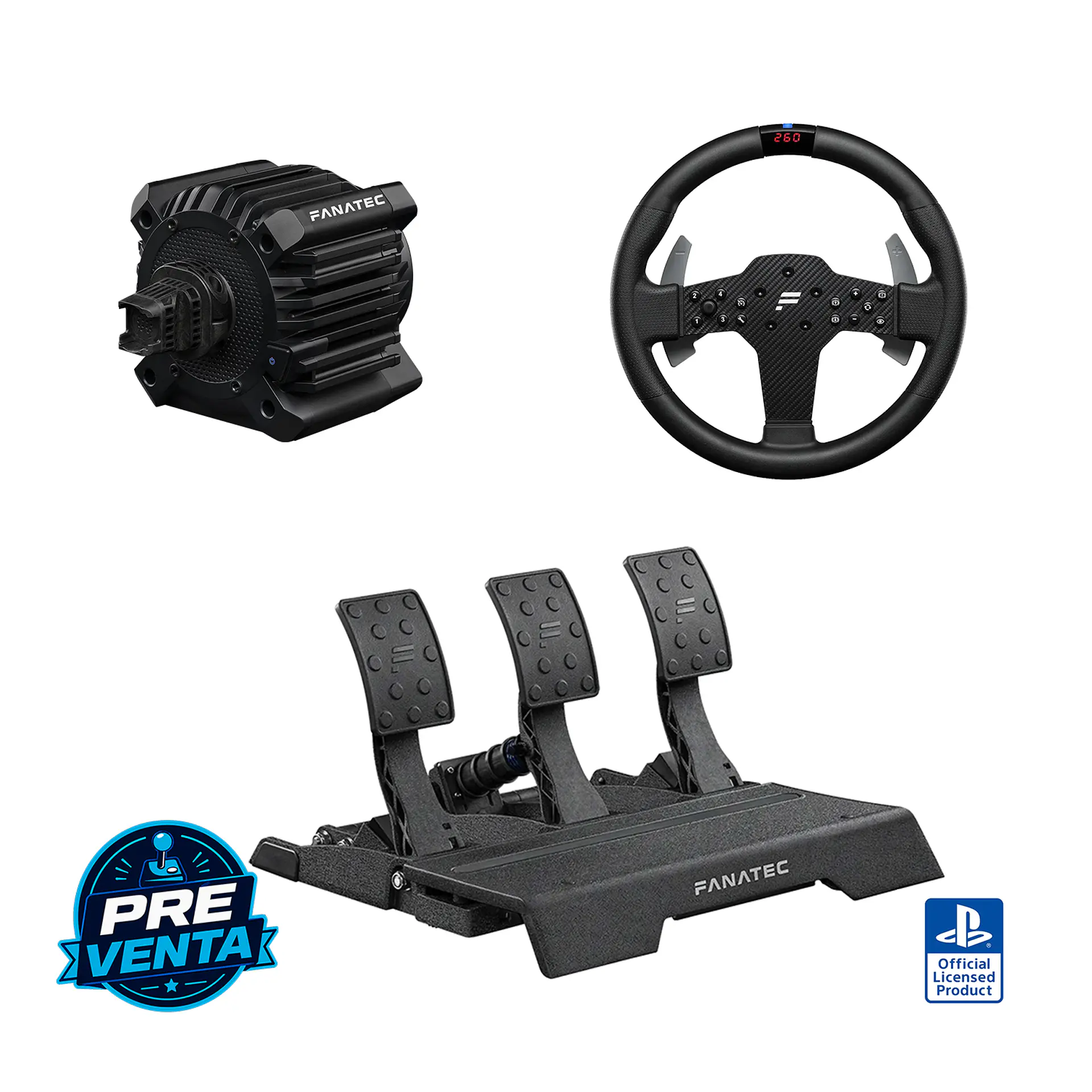 Pack Fanatec Gran Turismo DD Pro 8 Nm Elite 1