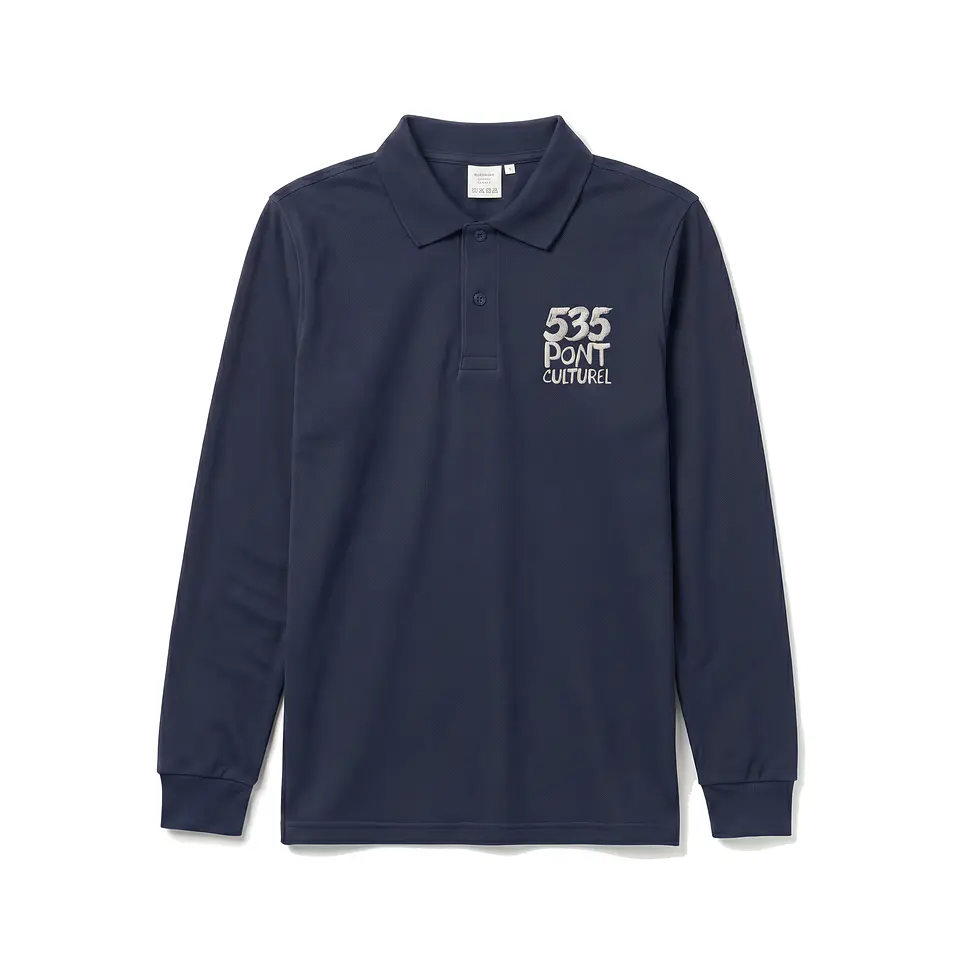 BLUE POLO LONG SLEVE 1