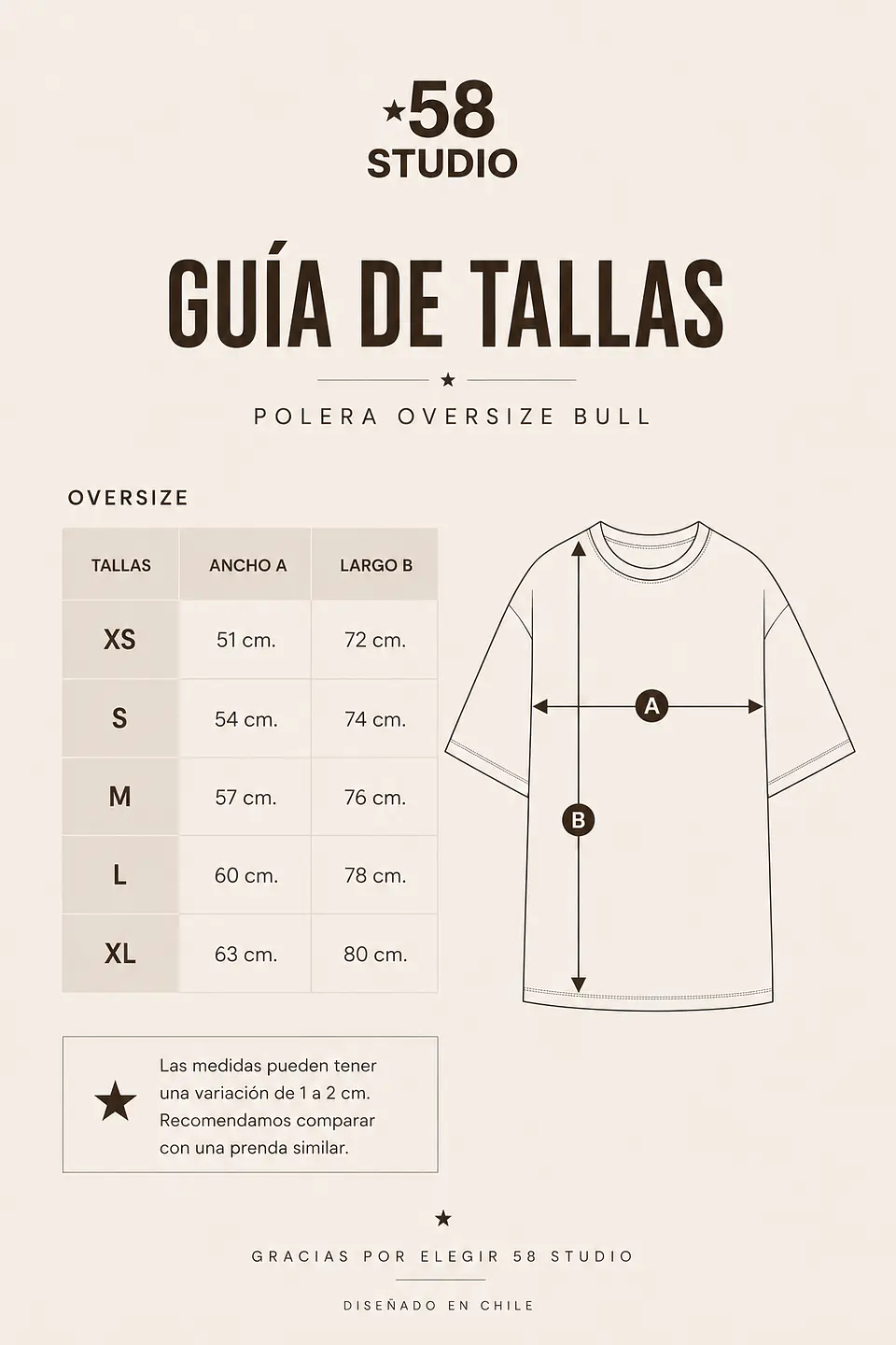 Polera +58 2
