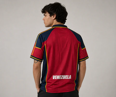 Camiseta vinotinto retro