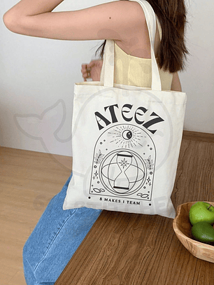 Totebag Ateez - 8 Makes 1 Team