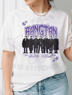 Polera BTS - OT7 Diseño Morado