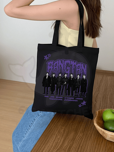 Totebag BTS - OT7 Diseño Morado 1