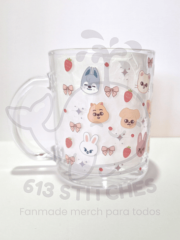 Taza Stray Kids - Vidrio Transparente 3