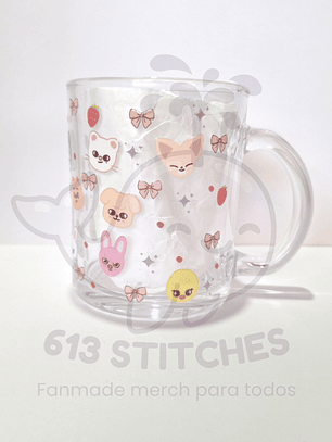 Taza Stray Kids - Vidrio Transparente