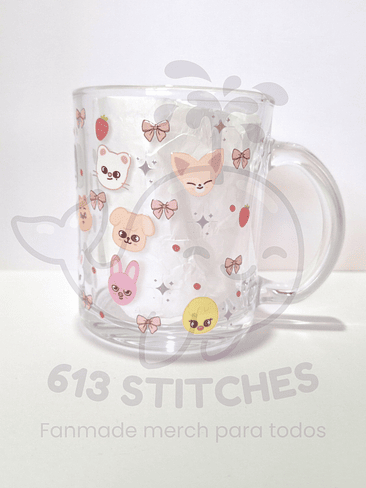 Taza Stray Kids - Vidrio Transparente 1