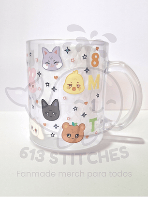 Taza Ateez - Vidrio Transparente