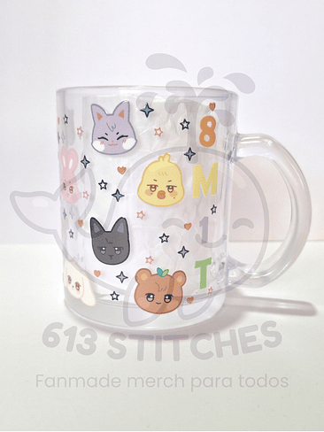 Taza Ateez - Vidrio Transparente 1