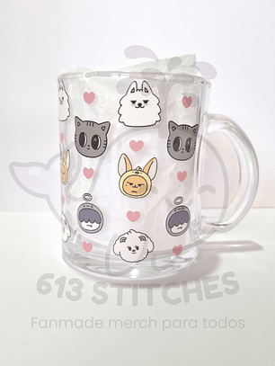 Taza TXT - Vidrio Transparente