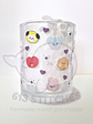 Taza BTS Corazones - Vidrio Transparente - Miniatura 2