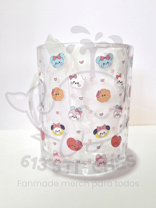 Taza BTS Estrellas - Vidrio Transparente