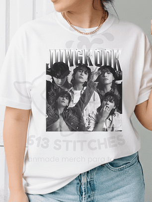 Polera BTS  - Jungkook  Diseño Estilo Bootleg