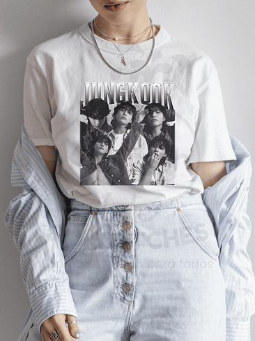 Polera BTS  - Jungkook  Diseño Estilo Bootleg 3