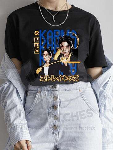 Polera Stray Kids - KARMA Diseño Individual 4
