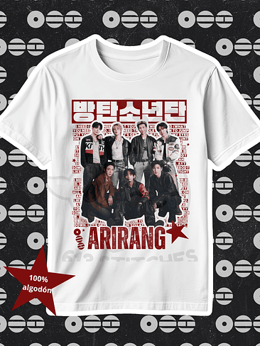 Bts Polera Arirang Grupal Diseño Color 2