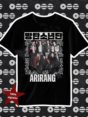 Bts Polera Arirang Grupal Diseño Color