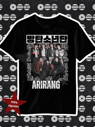 Bts Polera Arirang Grupal Diseño Color 1