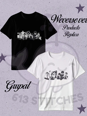 Bts Polera Weverse Grupal (Producto Replica) 