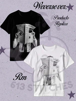 Bts Polera Weverse Rm (Producto Replica) 