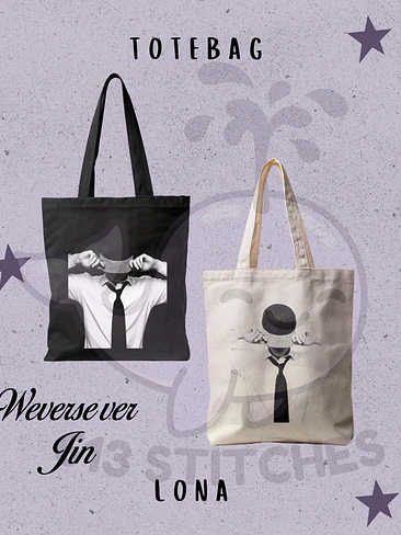 Bts Totebag Jin Diseño Weverse 1