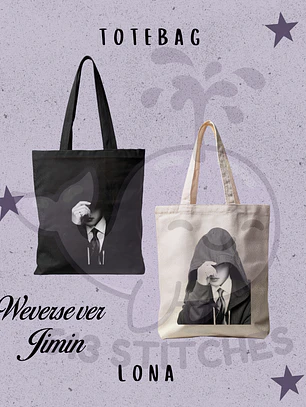 Bts Totebag Jimin Diseño Weverse