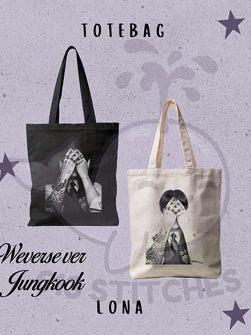 Bts Totebag Jungkook Diseño Weverse 1