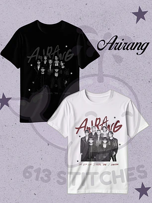 BTS Polera Grupal Diseño Arirang