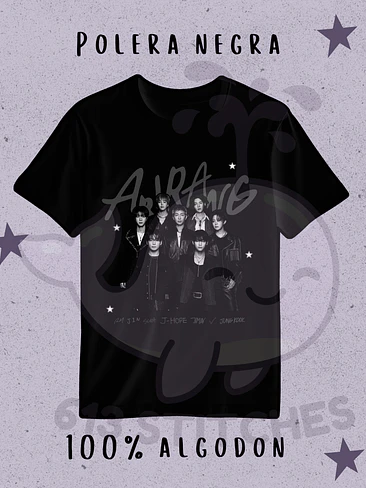 BTS Polera Grupal Diseño Arirang 3