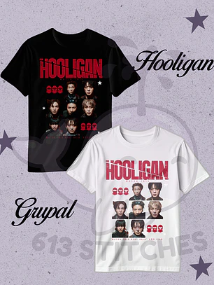 BTS Polera Grupal Diseño Hooligan
