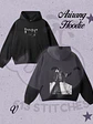 BTS Hoodie Taehyung - Foto Grupal Frontal  y Estampado Trasero en Semitono - Miniatura 1