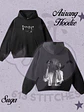 BTS Hoodie Suga - Foto Grupal Frontal  y Estampado Trasero en Semitono - Miniatura 1