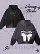BTS Hoodie Jin  - Foto Grupal Frontal  y Estampado Trasero en Semitono - Miniatura 1