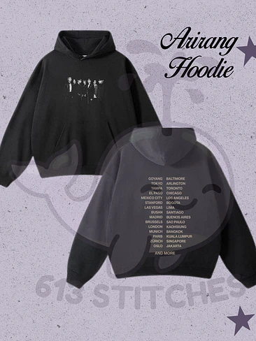 BTS Hoodie Foto Grupal Frontal y Fechas Tour 1