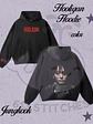 BTS Hooligan Hoodie Jungkook - Estampado frontal y Trasero en Semitono Color - Miniatura 1