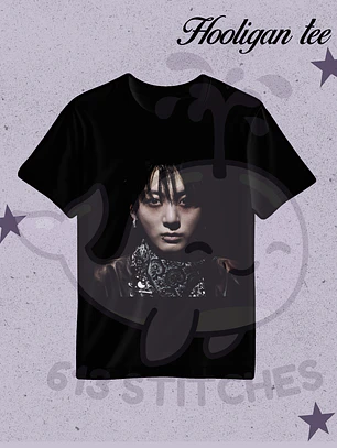 BTS Hooligan Tee Jungkook  - Estampado Semitono Color