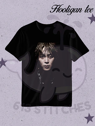 BTS Hooligan Tee Jimin - Estampado Semitono Color