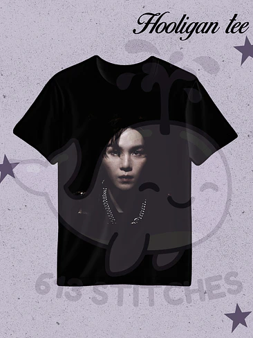BTS Hooligan Tee Suga - Estampado Semitono Color 1