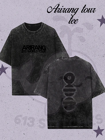 BTS Arirang Tour Tee Acid Wash (replica) 1