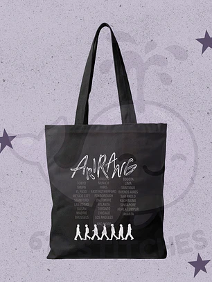 BTS Arirang Tour Totebag Ciudades Tour y Siluetas